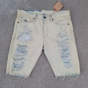 Vtg Denim & Supply Ralph Lauren Distressed Denim Shorts